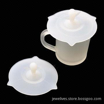 Heart-shaped Handle Silicone Cup Lid Covers